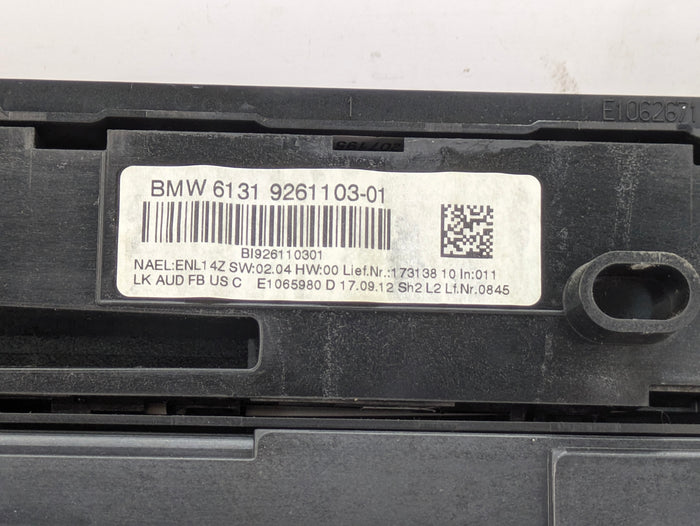 BMW F30 F31 F32 F33 F34 F36 335xi 328xi HVAC Climate Control Panel Radio Buttons 9261103