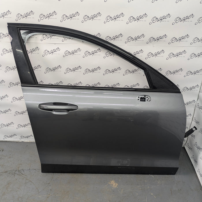 2021 Volvo V60 T6 R-Design Right/Passenger Side Front Door Osmium Gray Metallic (714)