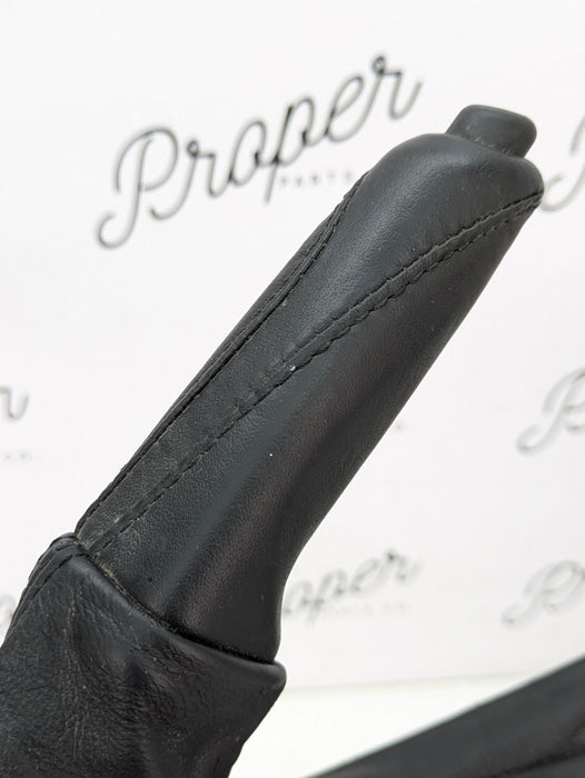 BMW F30 335xi Black Leather Parking Brake Lever/Handle/Boot 6799101/7846807