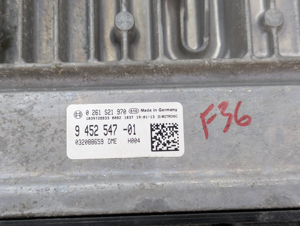 BMW F36 F33 F32 F30 440xi 340xi B58 ECU DME ECM Engine Computer Control Module 9452547