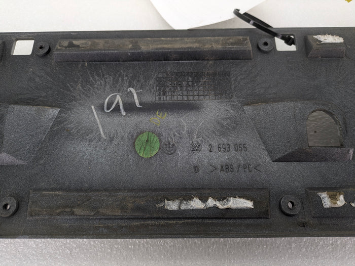 BMW Z3 M Roadster Trunk License Plate Trim Panel Color Arctic Silver (309) 2693055