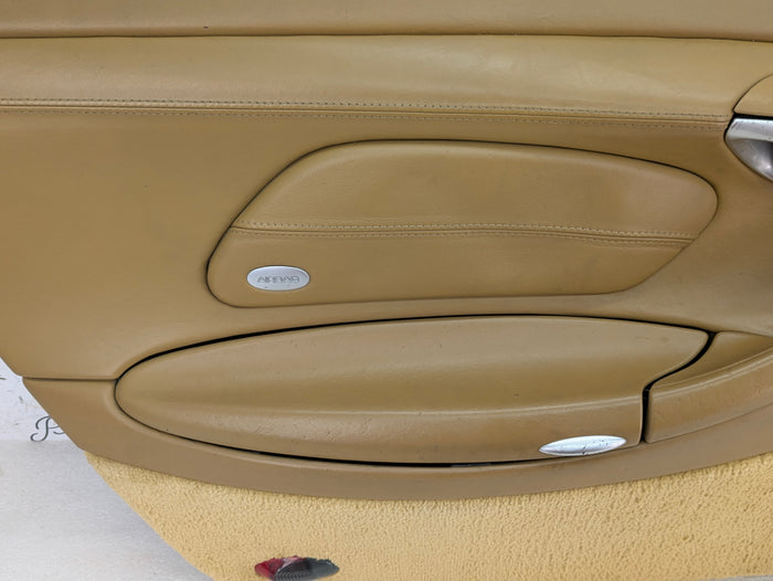 Porsche 996.2 911 Carrera 4 Cabriolet Convertible Left/Driver Side Front Interior Door Panel Savanna Beige Leather 99655532100/99655583300