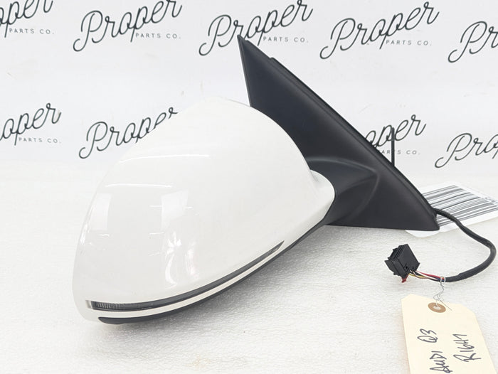2015-2018 Audi 8U Q3 Passenger Right Side Mirror Cortina White 8U1857410F
