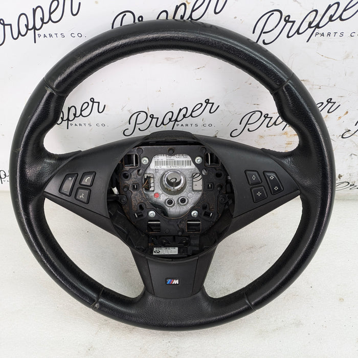 BMW E60 E61 530xi 545xi 540xi  M Sport Leather Steering Wheel 32342283939/6041557