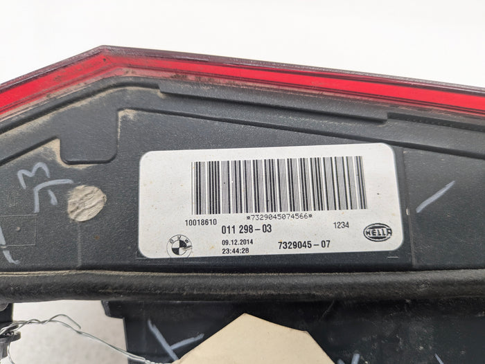 BMW F15 X5 35iX Left/Driver Side Inner Hatch Tail Light 7329045 *DAMAGED*