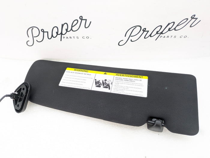 BMW E82 135i 128i Front Right/Passenger Side Black Vinyl Sun Visor 7252484 *NOTE*