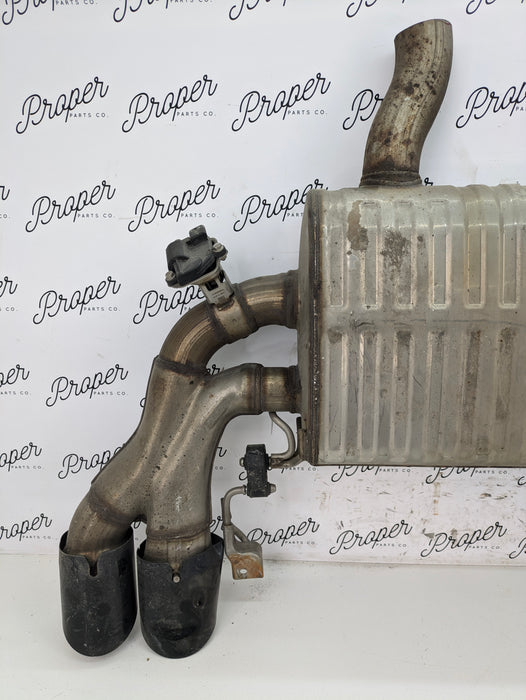 BMW F97 X3 M S58 Engine Rear Valved Black Tip Exhaust Muffler Silencer 8093523 *Damaged*