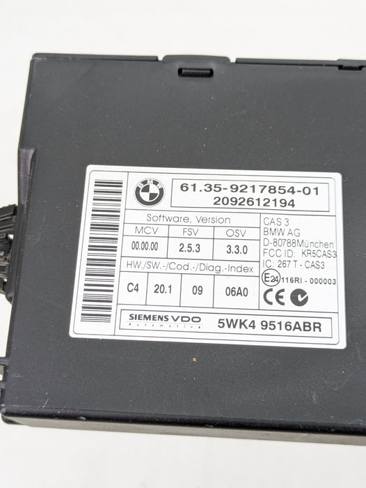 BMW E90 E92 E91 E93 3 Series Car Access System Central Locking CAS3 Module 9217854