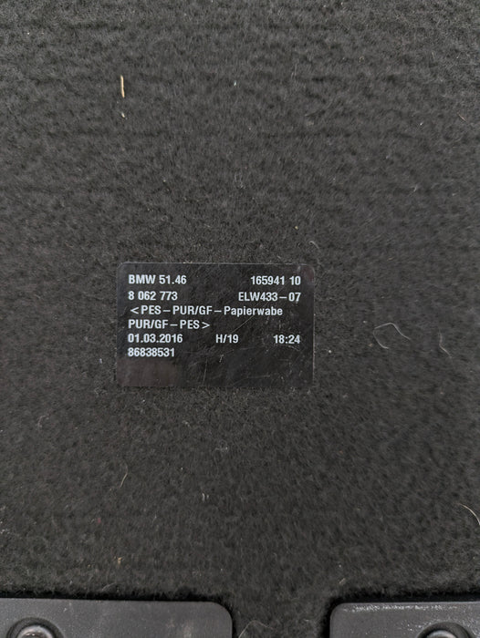 BMW F36 435xi 440xi 430xi 428xi Rear Forward Parcel Shelf Trunk Cargo Cover Section Black 8062773 *NOTE*
