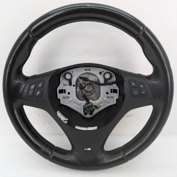 BMW E90 E91 E92 E93 335i 335xi M Sport Leather Manual Steering Wheel 7839075