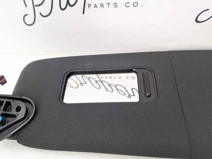 BMW E82 135i 128i Front Left/Driver Side Black Vinyl Sun Visor 7252483 *NOTE*