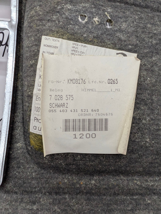 BMW E46 BLACK HEADLINER - SEDAN