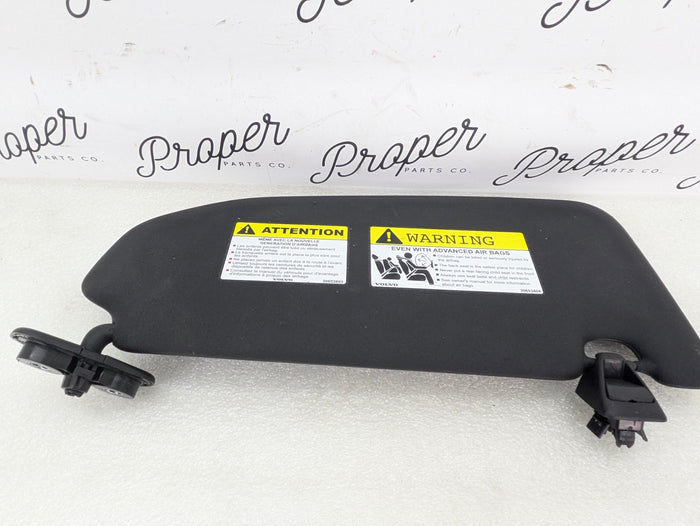 2021 Volvo V60 T6 R-Design Right/Passenger Side Black Sun Visor 30653404
