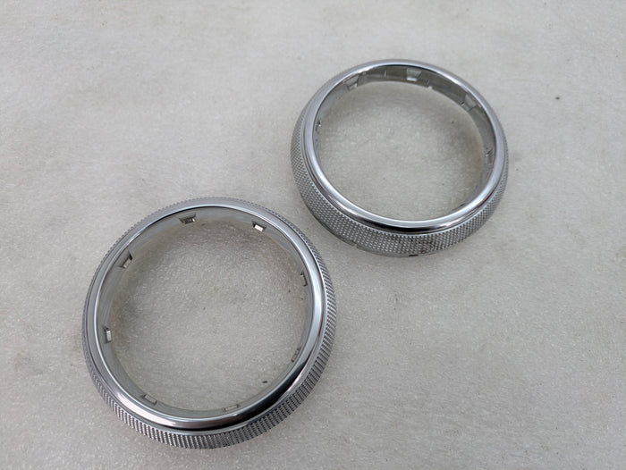 2018 Chevrolet 6th Gen Camaro 2SS Dashboard Center HVAC Air Vent Silver Chrome Trim Set Pair