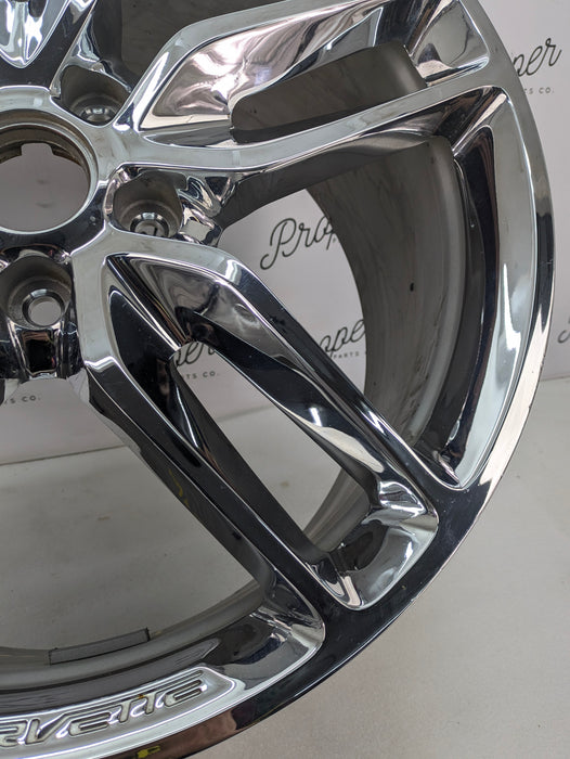 Chevrolet C7 Corvette Stingray Rear Wheel Rim Chrome Split 5-Spoke 20