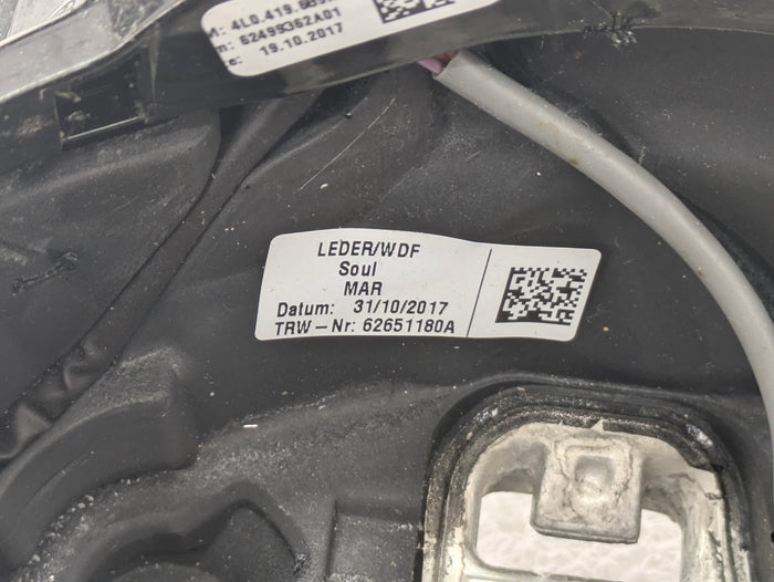 2016-2018 Audi 8U Q3 Black Leather Steering Wheel 8U0419091A