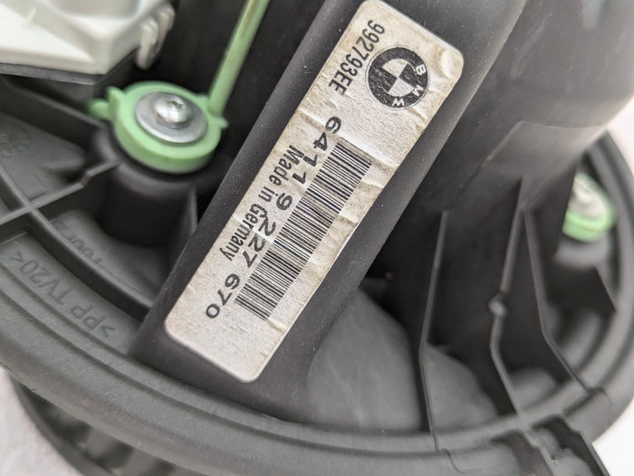 BMW E90 E93 E92 E91 3 Series HVAC Blower Motor & FSR Final Stage Resistor 6933663