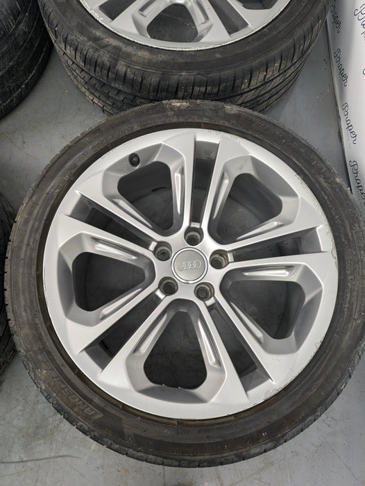 2015-2018 Audi 8U Q3 Aluminum Double 5 Spoke Wheel Set 8.5J X 19 Et 36 8U0601025AD