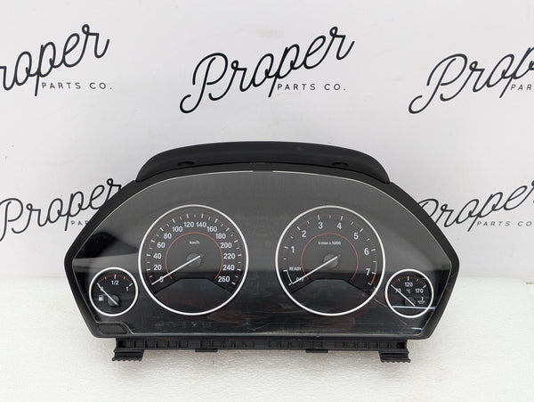 BMW F30 335xi Instrument Gauge Cluster Speedometer Tachometer KPH 9232895/9295860 *DAMAGED*