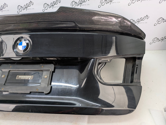 BMW F30 335xi M3 340i 330i 328i 320i Trunk Lid & Spoiler Black Sapphire Metallic (475) 41007288757 *NOTE*