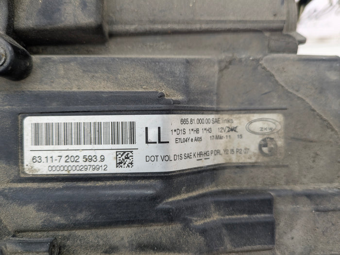 BMW E90 E91 335xi 328xi 325xi 323i LCI Left/Driver Side Adaptive Xenon Headlight 7202593/7237647