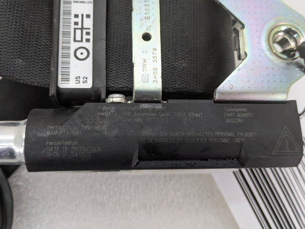 BMW E92 Coupe M3 335I Front Right Passenger Seat Belt Retractor Force Limiter 72119114284