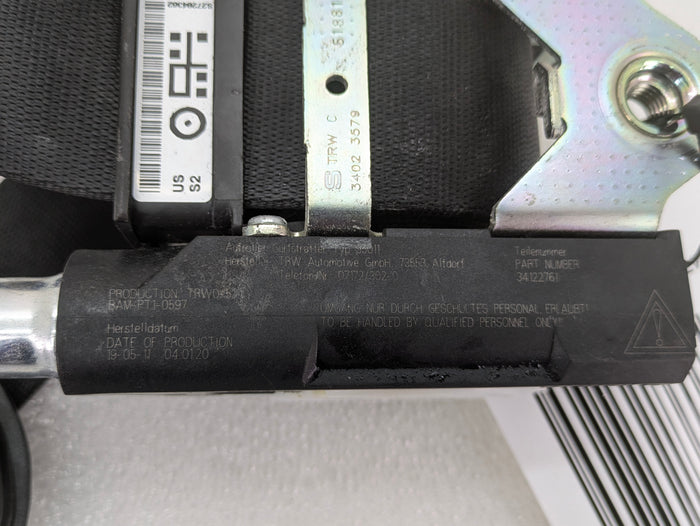BMW E92 Coupe M3 335I Front Right Passenger Seat Belt Retractor Force Limiter 72119114284
