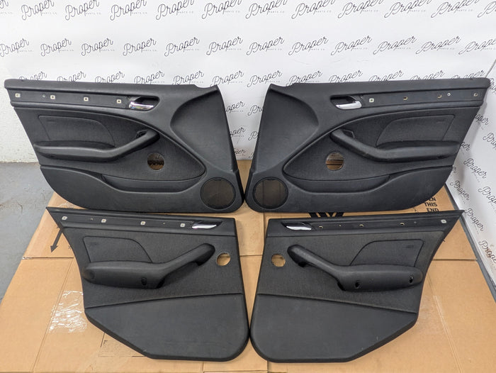 BMW E46 330i 328i 325i 323i ZHP M Sport Sedan Wagon Front & Rear Door Card Panel Set Laser Cloth Alcantara