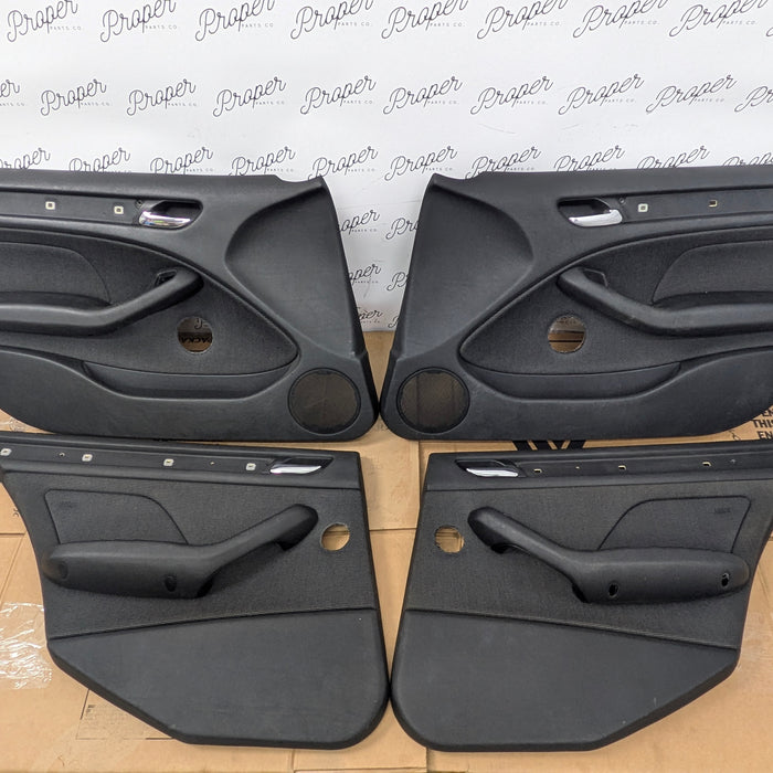 BMW E46 330i 328i 325i 323i ZHP M Sport Sedan Wagon Front & Rear Door Card Panel Set Laser Cloth Alcantara