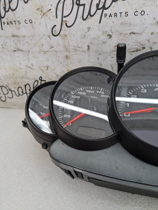 Porsche 996.2 911 Carrera 4 Automatic Tiptronic Instrument Gauge Cluster Tachometer Speedometer MPH 9966412240370C