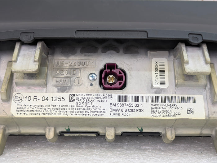 BMW F36 F30 F31 F32 F33 F34 435xi 428xi 440xi 430xi iDrive Navigation 8.8