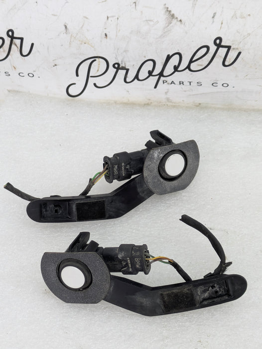 BMW F30 340xi Rear Bumper PDC Parking Distance Control Sensors W/Bumper Bracket Alpine White (300) 9261587