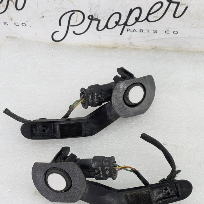 BMW F30 340xi Rear Bumper PDC Parking Distance Control Sensors W/Bumper Bracket Alpine White (300) 9261587