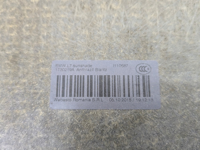 BMW F22 F23 228xi M235xi 230xi M240xi F87 M2 Black Sunroof Sunshade Cover Panel 7309638/54107290642