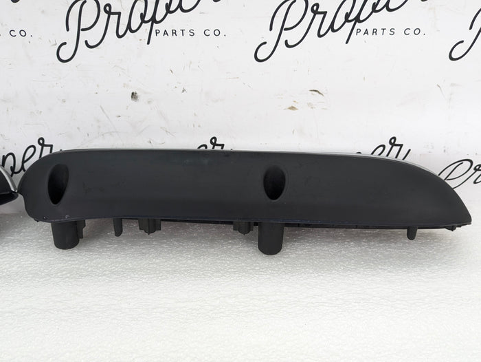 BMW E46 M3 330ci Coupe/Convertible Rear Panel Armrest Set Brushed Aluminum Trim 8241211/8241212