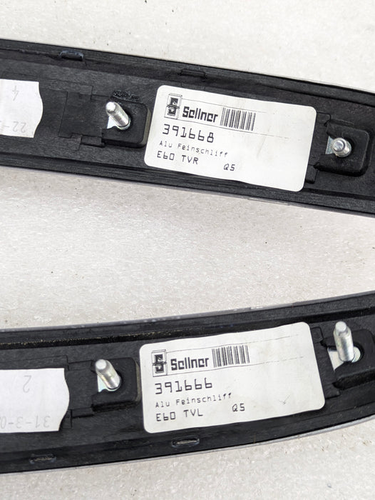 BMW E60 E61 M5 550i 535xi 530xi 525xi Aluminum Shadow Interior Console Door Vent Trim Set