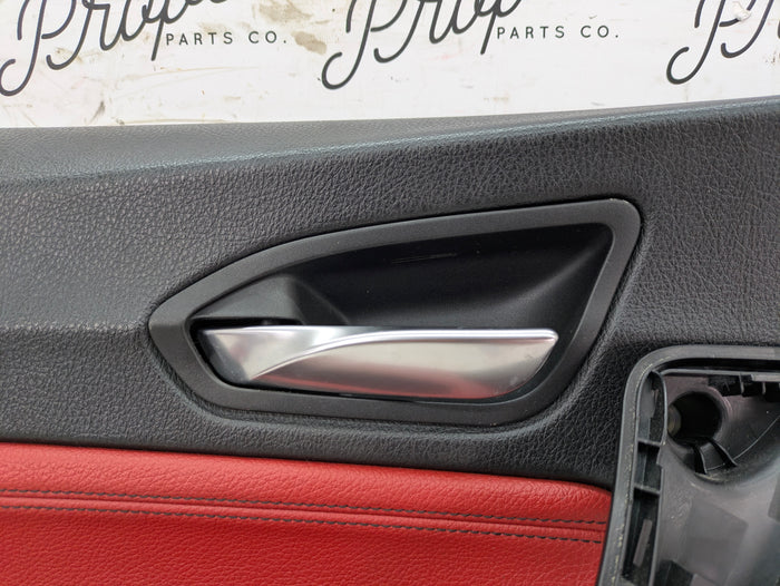 BMW F22 228xi M235xi 230xi M240xi M Sport Coral Red Dakota Leather Interior Seat & Door Panel Set *NOTE*