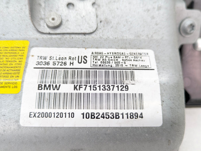 BMW E93 335is 335xi 335i 328xi 328i M3 Left/Driver Side Knee Airbag & Black Trim Cover 7151311/51457151340