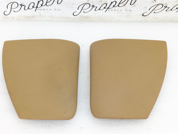 Porsche 996.2 911 Carrera 4 Left/Right Center Console Trim Set Savanna Beige Leather 99655209107/99655209207