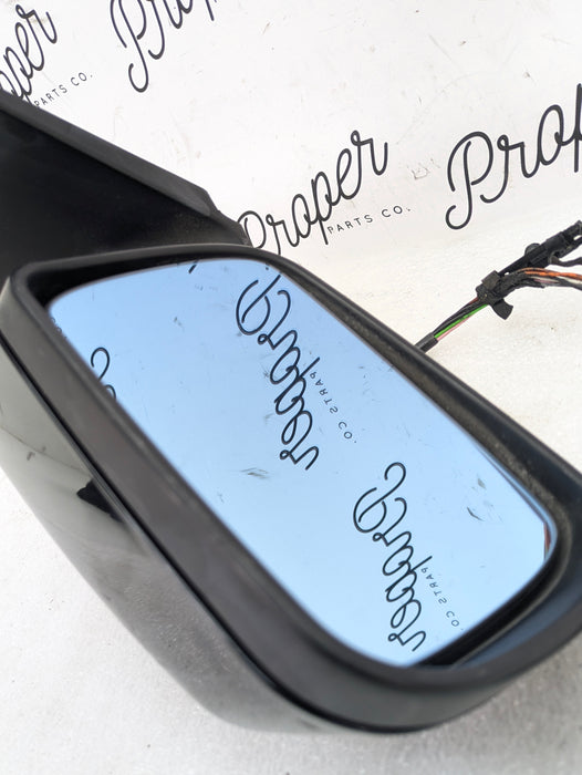 BMW E46 330i 328i 325i 323i Sedan/Wagon Left Side View Wing Mirror Black 51167153087