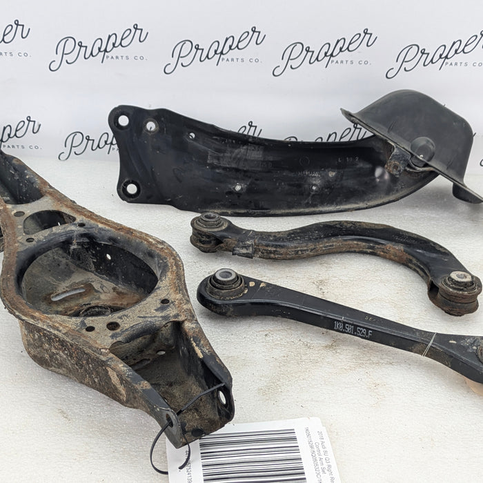 2016-2018 Audi 8U Q3 Quattro AWD Right Rear Control & Trailing Arm Perch Set 1K0501529F