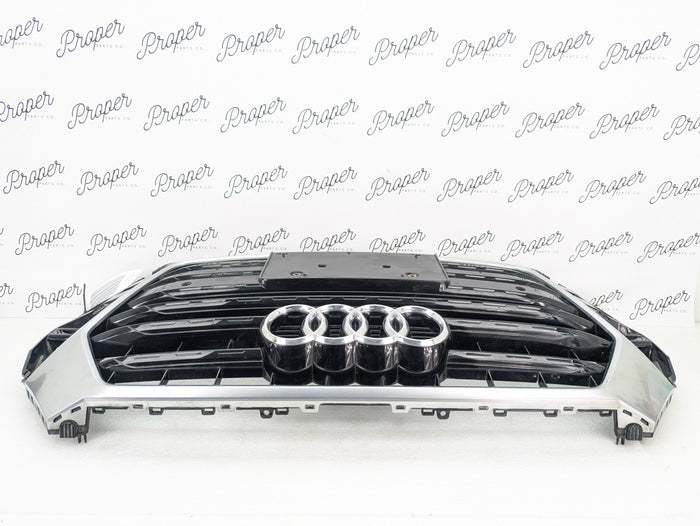 2016-2018 Audi 8U Q3 Facelift Front Center Bumper Grille Black & Chrome 8U0853653M