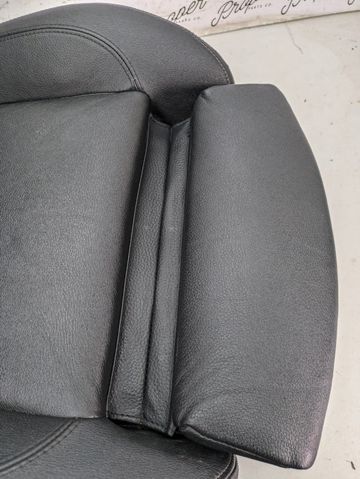 BMW E90 E91 3 Series Driver & Passenger Front Black Leather Sport Seats