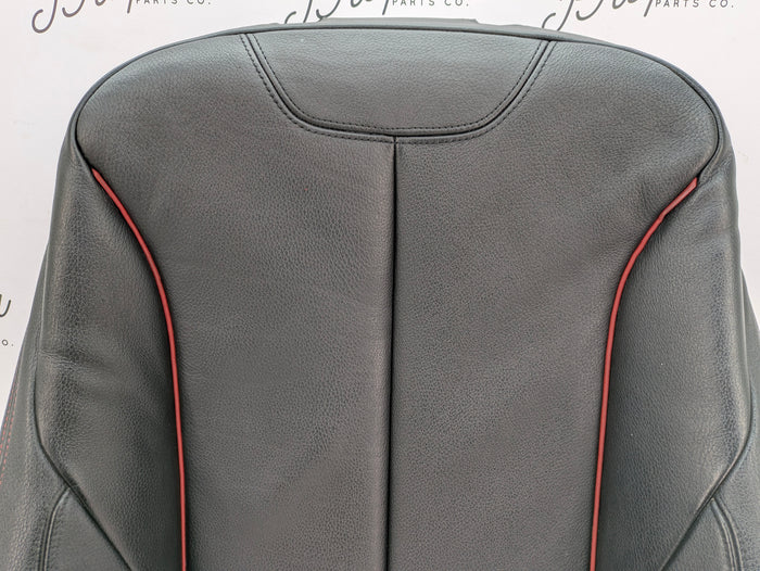 BMW F30 F31 F34 F36 335xi Front Right/Passenger Side Black Leather Sport Seat Heated Back Cushion W/Red Stitching 9514407