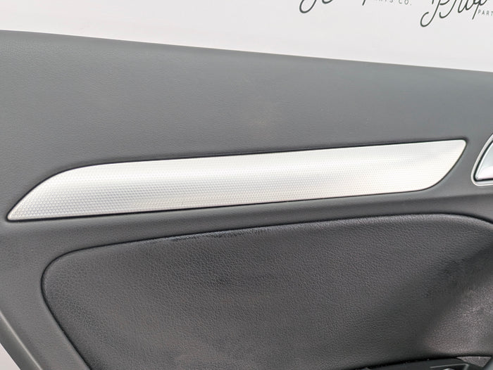 2016-2018 Audi 8U Q3 Left Rear Interior Door Panel Card Black 8U0867305