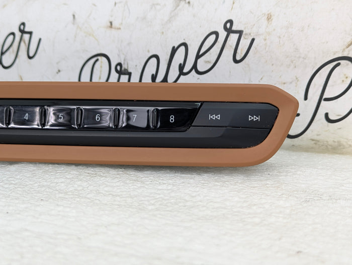 BMW G22 G23 G20 G26 430ix 330ix 330ex Radio Audio Control Panel Faceplate Buttons Switch Assembly Cognac 7949463