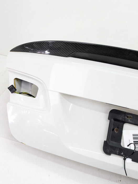 BMW E92 M3 335i 328i LCI Coupe Trunk Lid W/Aftermarket Spoiler Alpine White (300) 41627254428