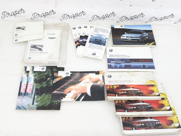 BMW E46 330Ci 325Ci 323Ci Misc. BMW Owners Manual Radio Booklet & Pamphlets Set 01410158112