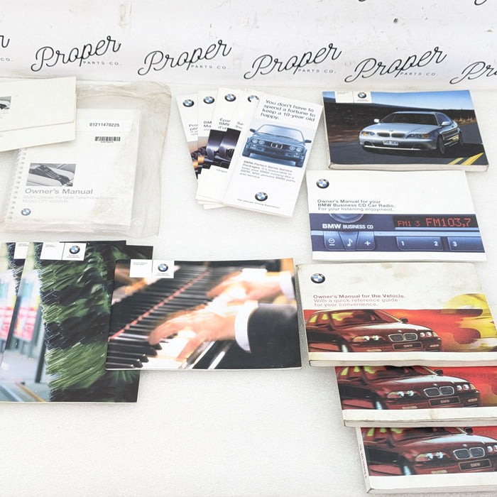 BMW E46 330Ci 325Ci 323Ci Misc. BMW Owners Manual Radio Booklet & Pamphlets Set 01410158112