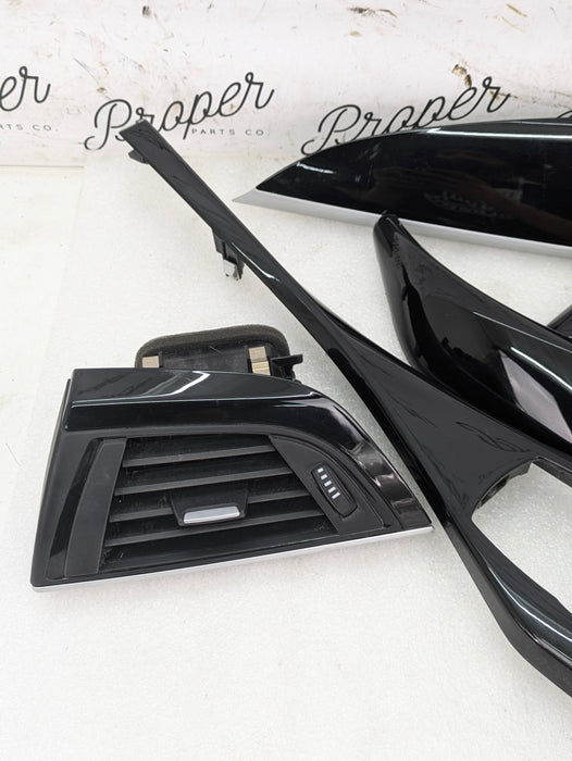 BMW F22 228xi M235xi 230xi M240xi Gloss Black Interior Trim Cover Set